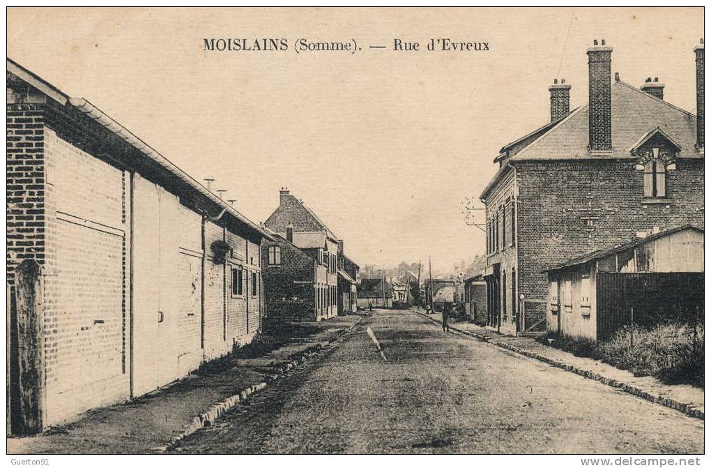 CPA  (80)  MOISLAINS  /  Rue D'Evreux  - - Moislains