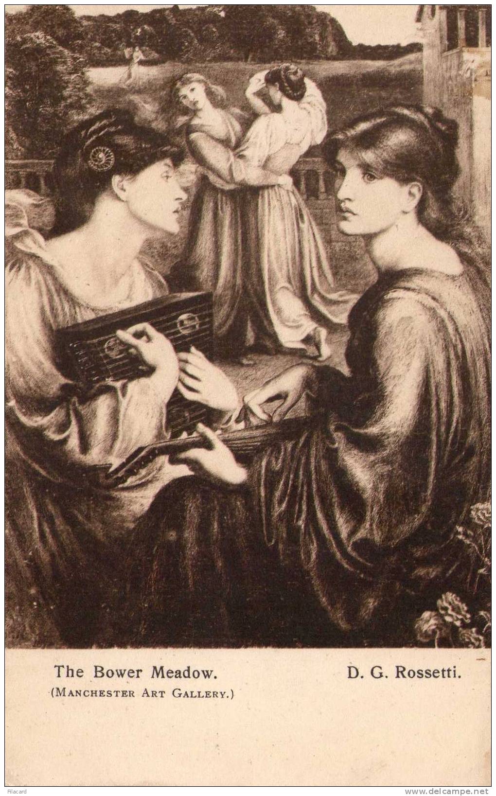 16778   Regno  Unito,  Manchester  Art  Gallery,  D. G.Rossetti,  The  Bower Meadow,  NV - Manchester