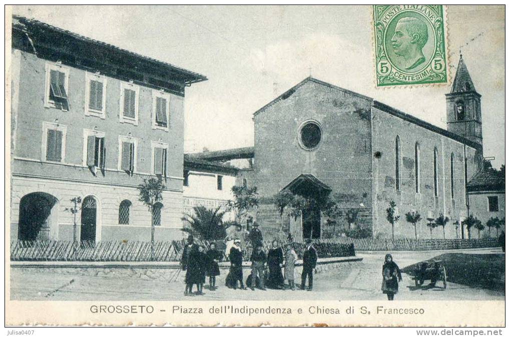 GROSSETO (Italie) Place église Animation - Grosseto