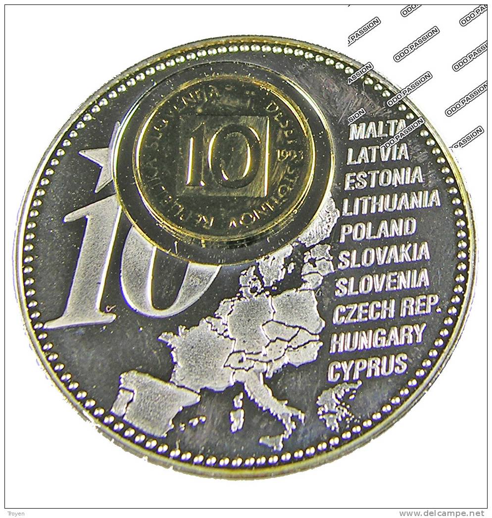 Slovénie - 10 Euro - Commemoratif De 2006 - Argent Avec Piece De 10 Doré - Argent -  Sup - Slovenia
