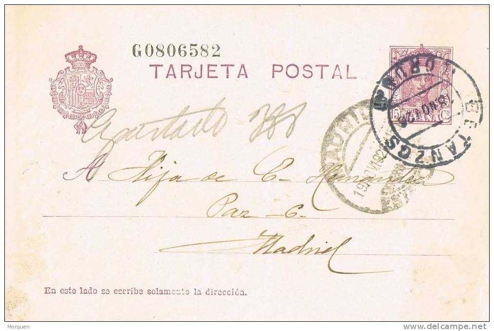 Entero Postal BETANZOS (Coruña) 1926. Alfonso XIII Vaquer Num 57n º - 1850-1931