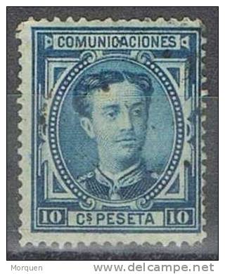 Sello 10 Cts Alfonso XII 1876, Segunda Tirada, Edifil Num 175 A º - Used Stamps