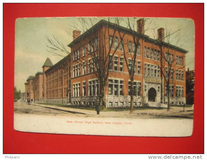 New Haven CT  High School   Undivded Back    --    ----  --- Ref 213 - New Haven