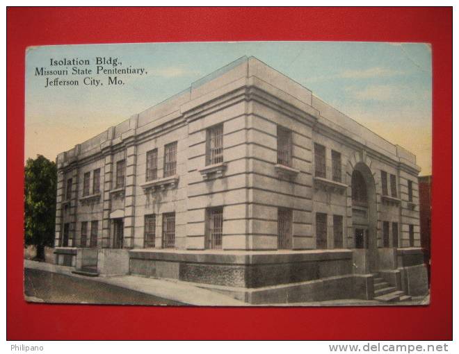 Prison  ---Jefferson City Mo  Isolation Bldg  1917 Cancel      ----  --- Ref 214 - Other & Unclassified