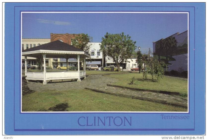 Clinton TN Tennessee, Hoskins Lane Market Place Park On 1980s/90s Vintage Chrome Postcard - Other & Unclassified