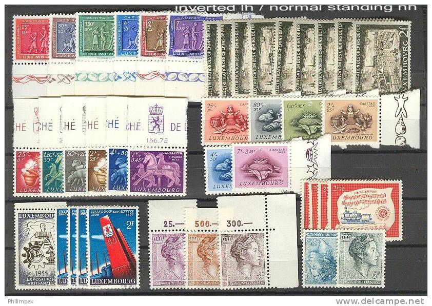 LUXEMBOURG, GOOD GROUP / COLLECTION 1875-1986, LIGHT HINGED, NEVER HINGED, USED - Collezioni