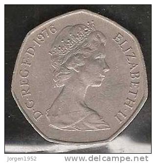 GREAT BRITAIN  1976  "50 NEW PENCE" - 50 Pence