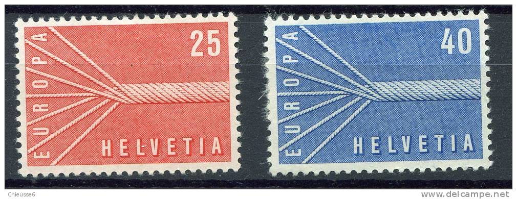 Suisse  * N° 595/596 - Europa 1957 . - 1957