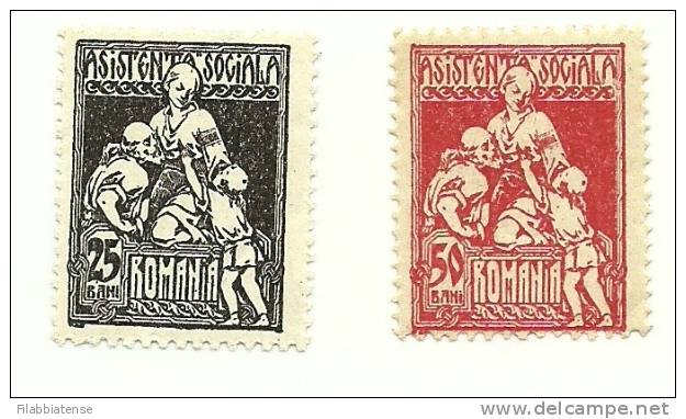 1921 - Romania 301A + 50 Bani Assistenza C693   ------ - Neufs