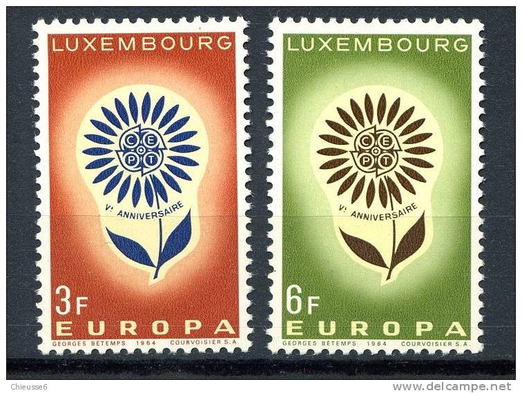 Luxembourg** N° 648  -649 - Europa 1964 - 1964