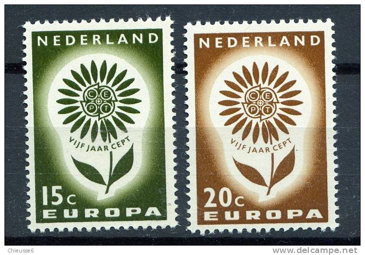Pays - Bas  ** N° 801/802 - Europa 1964 . - 1964