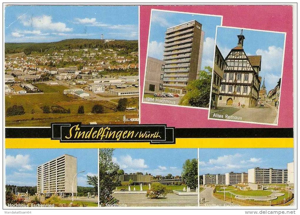 AK SINDELFINGEN  Württ. Mehrbild 6 Bilder 17.1.69.-16 7032 Sindelfingen M Nach 7291 AACH Kreis Freudenstadt Mit 1 X 20 - Sindelfingen