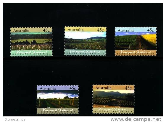 AUSTRALIA - 1992  VINEYARD  REGIONS  SET  MINT NH - Ungebraucht