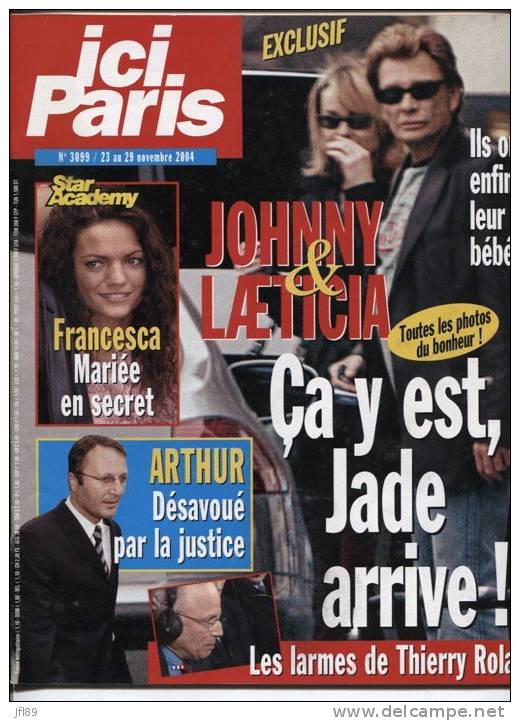 4457 -  -  J.Hallyday   Arthur  Jenifer  L.Smet  N.Leroy  Barbara - Gente