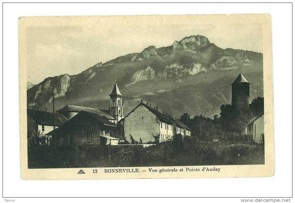 74 - Vue Sur BONNEVILE Et La Pointe D'Auday - Bonneville