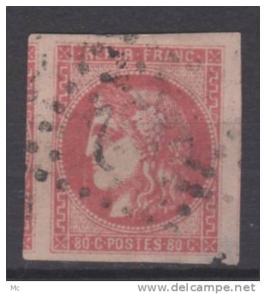 France N°  49 Oblitéré °  Amincis - 1870 Emisión De Bordeaux