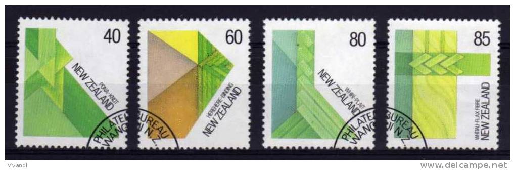 New Zealand - 1987 - Maori Fibre Work - Used (From FDC) - Used Stamps