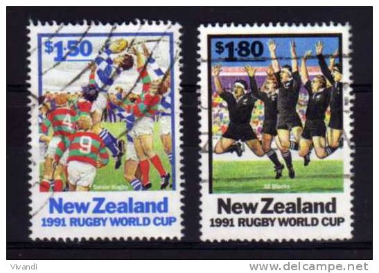 New Zealand - 1991 - World Cup Rugby Championships (Part Set) - Used - Gebruikt
