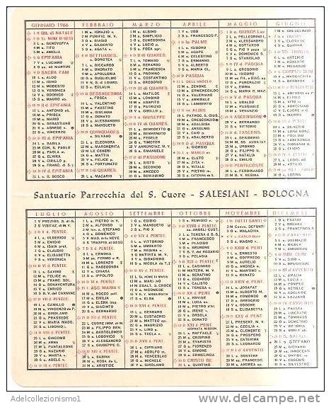 56840)calendario Sacro Cuore Di Gesù  Anno 1966 - Petit Format : 1961-70