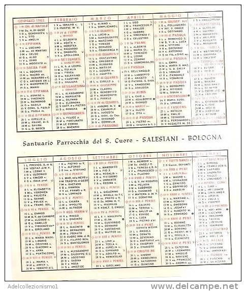 56843)calendario Sacro Cuore Di Gesù  Anno 1966 - Small : 1961-70