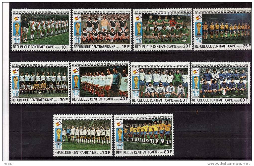 CENTRAFRIQUE   N° 435/44   * *    Cup 1982  Football  Soccer Fussball - 1982 – Espagne