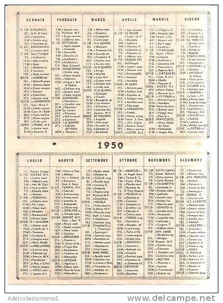 56870)calendario Buon Natale E Buon Anno Dall'orfanotrofio Antoniano Femminile Di Messina Anno 1950 - Kleinformat : 1941-60