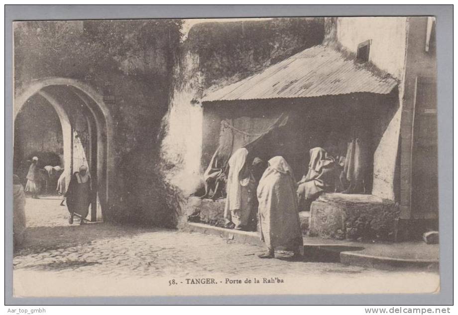 Marokko Tanger Porte De La Rah'ba 1918-04-26 Foto Mathurin - Tanger