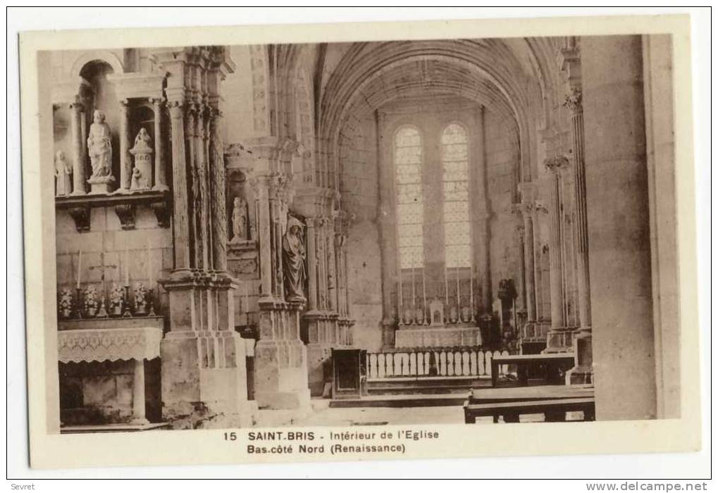 SAINT-BRIS. - Intérieur De L'´Eglise. - Saint Bris Le Vineux