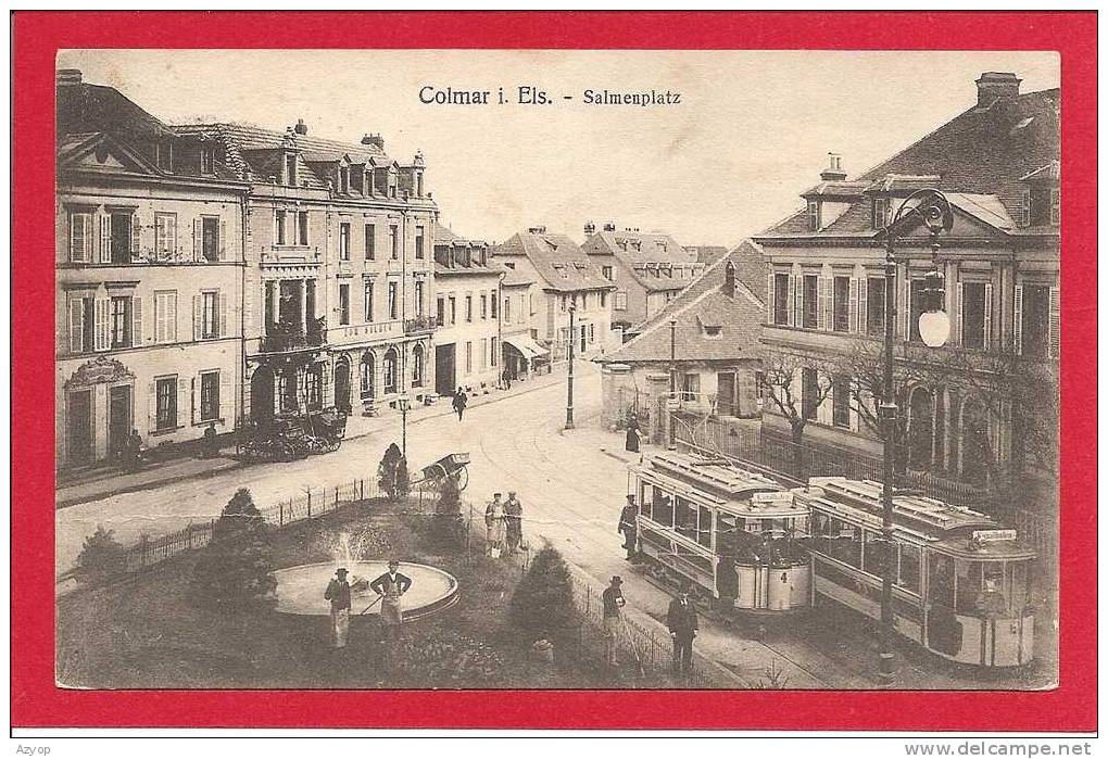 68 - GRUSS AUS COLMAR - Salmenplatz - TRAM - TRAMWAY - Colmar