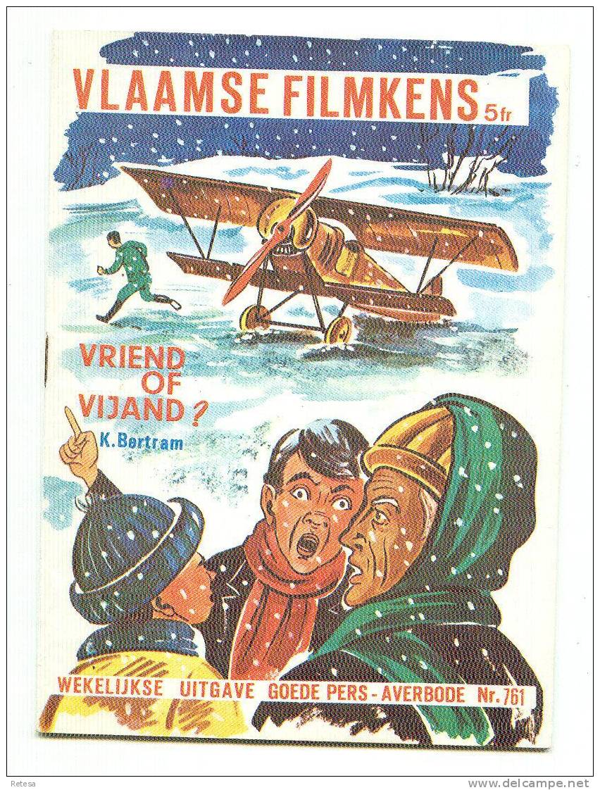 VLAAMSE FILMKENS N°761 VRIEND OF VIJAND?  1967 - Juniors
