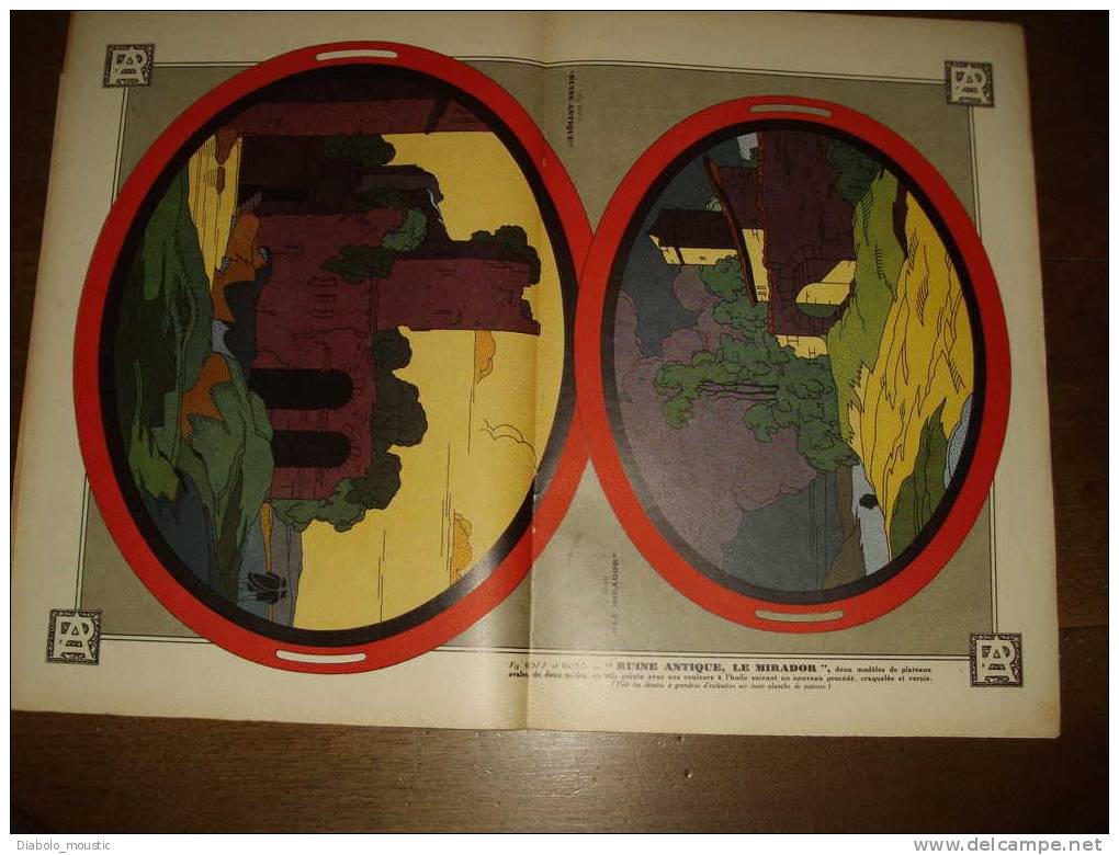 Avril 1931  ART-DECORATIF   Revue De L' ARTISAN PRATIQUE Avec Beau Modèle En Couleur Sur Double-page : RUINES ANTIQUES - Interieurdecoratie