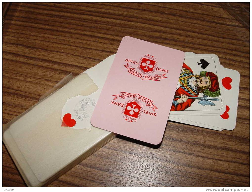 JEUX DE CARTES BACARA 3e REICH WWII  DU CASINO DE BADEN-BADEN  SPIELBANK SPIELKARTEN ALTENBURG STRALSUND THÜRINGEN - Casinokaarten