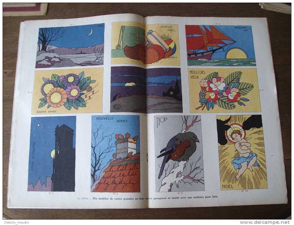 Novembre 1932  ART-DECORATIF Revue De L'ARTISAN PRATIQUE , Beau Modèle En Couleur Sur Double-page : 10 CARTES POSTALES - Interieurdecoratie