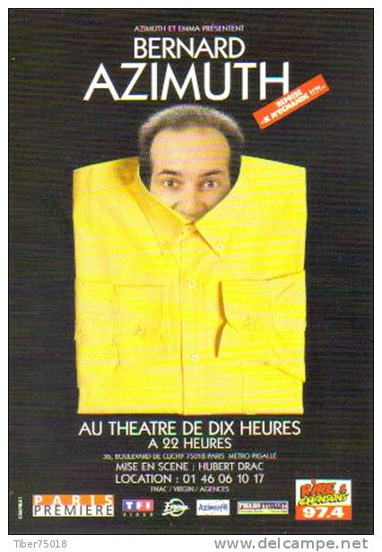 Carte Postale  "Cart´Com" (1998) - Bernard Azimuth - Théâtre De Dix Heures - Artistes