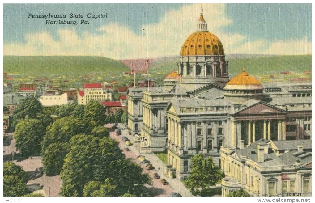 USA – United States – Pennsylvania State Capitol, Harrisburg , Pa - Unused Linen Postcard [P4172] - Harrisburg