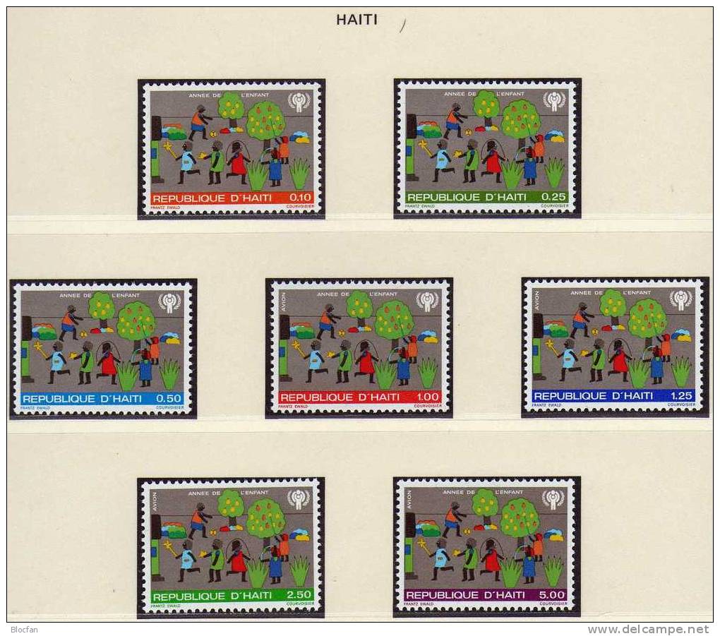 UNO Jahr Des Kindes 1979 Spielende Kinder Haiti 1348/4 ** 7€ UNICEF Children Set From Caribic - Haiti