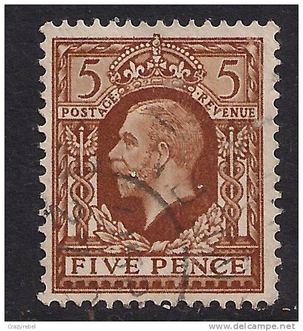 GB 1936 5d KGV USED BROWN STAMP SG 446 (D129) - Gebraucht