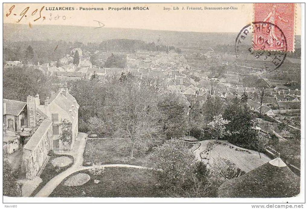 95 LUZARCHES Panorama Propriété Broca - Luzarches