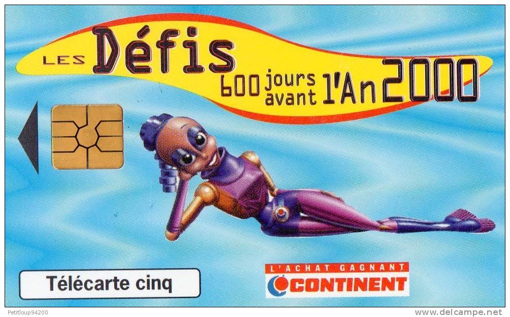 TELECARTE   CONTINENT  LES DEFIS  (Gn 443 ) - 5 Eenheden