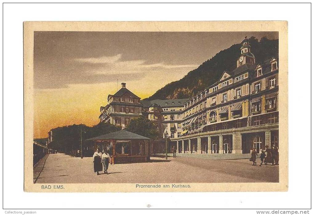 Cp, Allemagne, Bad Ems, Promenade Am Kurhaus - Bad Ems