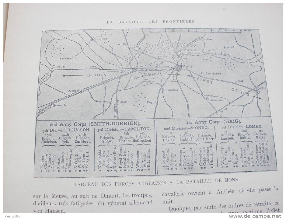 BATAILLE DE MONS HIRSON CAVALIERS ANGLAIS RETRAITE FRANCO BRITANNIQUE - Histoire