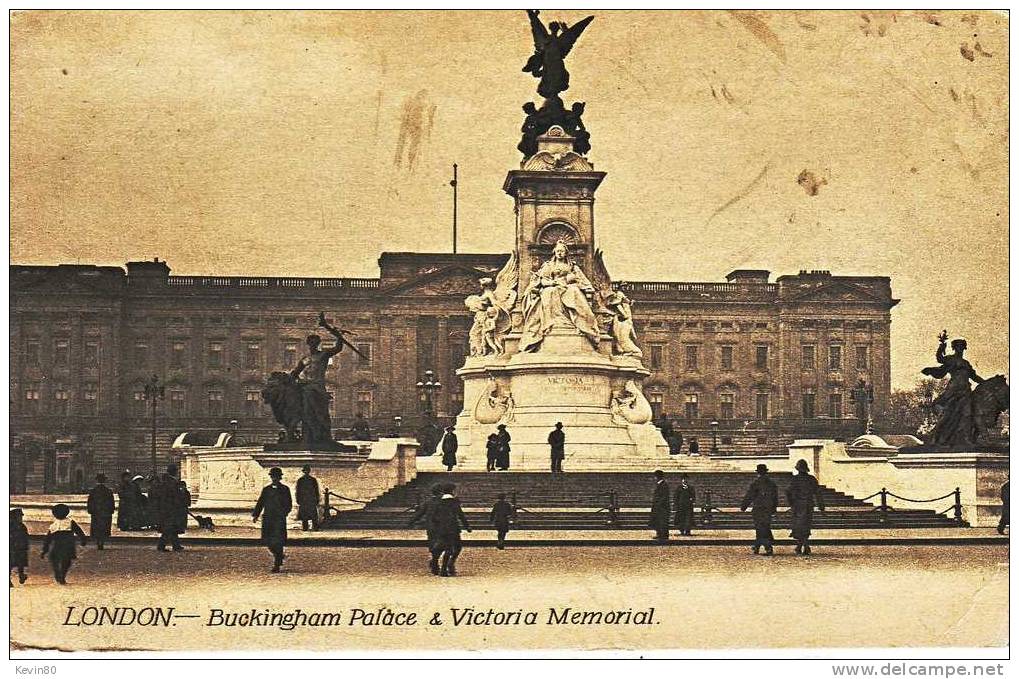 ANGLETERRE London Buckingham Palace & Victoria Memorial Cpa Animée - Buckingham Palace