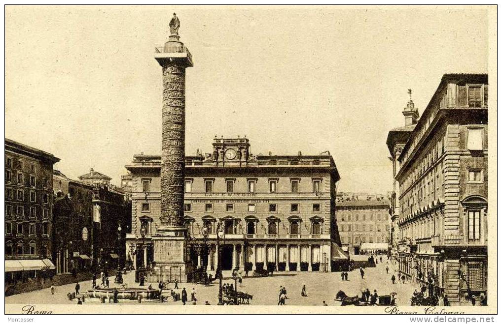 ROMA. Piazza Colonna. Non Vg. Anni '30. - Places