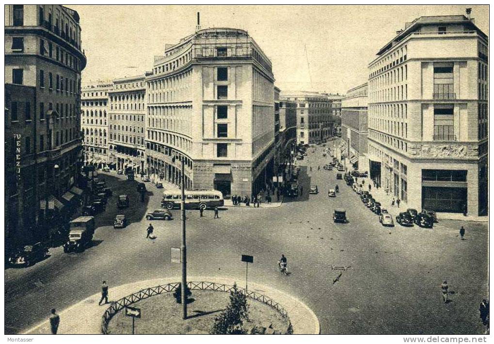 ROMA. Via Bissolati. AUTOBUS. Vg. C/fr. Per PADOVA  1952. - Places & Squares