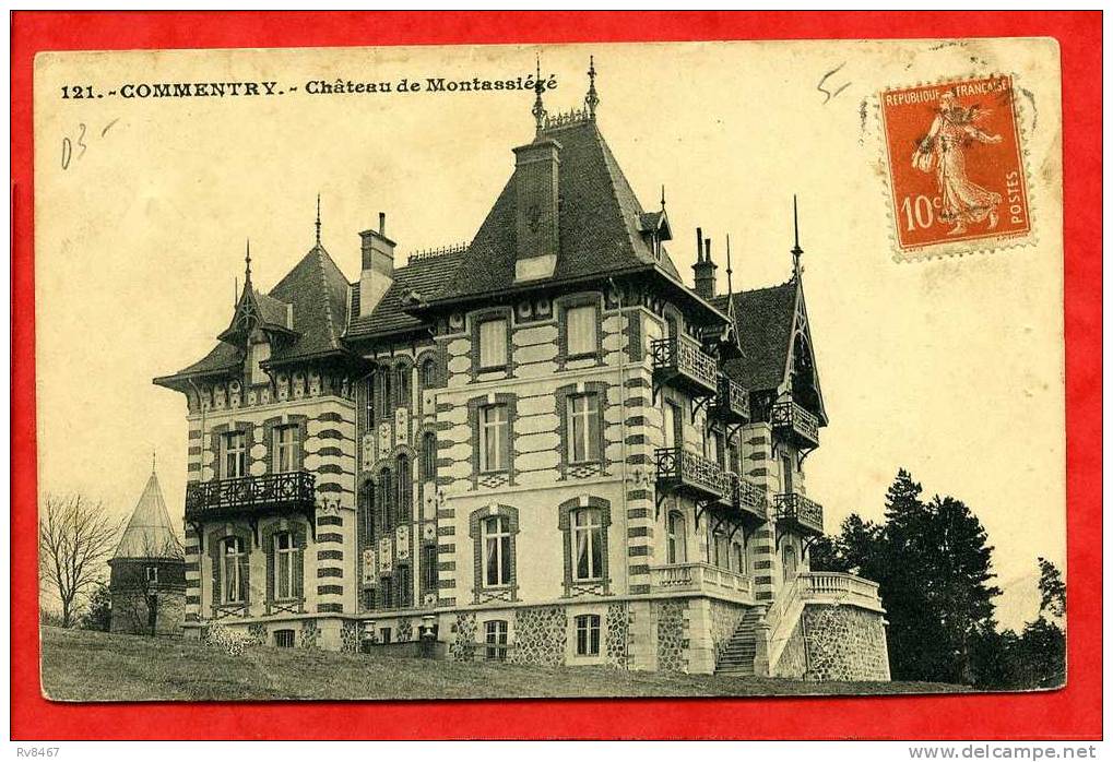 * COMMENTRY-Château De Montassiégé(Carte Voyagée) - Commentry