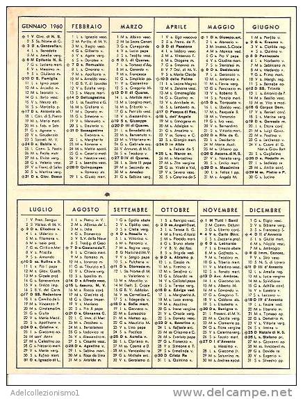 56873)calendario Cent. Ann. Augurale Per I Benefattori Orfanotrofio Di Saronno Anno 1960 - Kleinformat : 1941-60