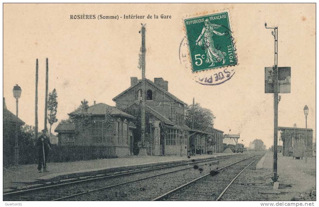 CPA (80)  ROSIÈRES  /  Intérieur De La Gare  - - Rosieres En Santerre