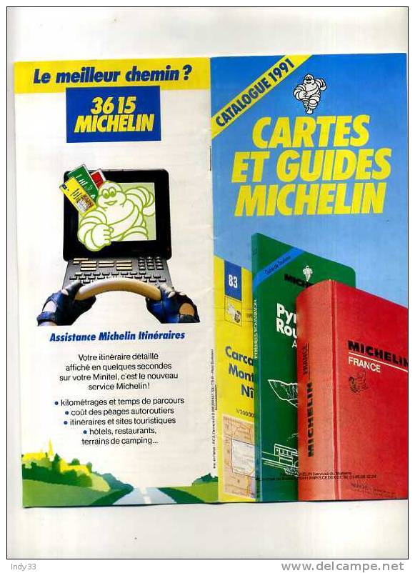 - CARTES ET GUIDES MICHELIN . CATALOGUE 1991 . - Michelin-Führer