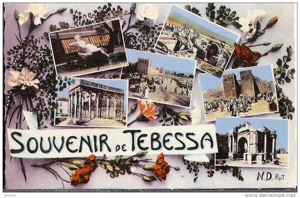 ALGERIE * TEBESSA - Souvenir De Ebessa - Multivues Semi Moderne Petit Format - Tebessa