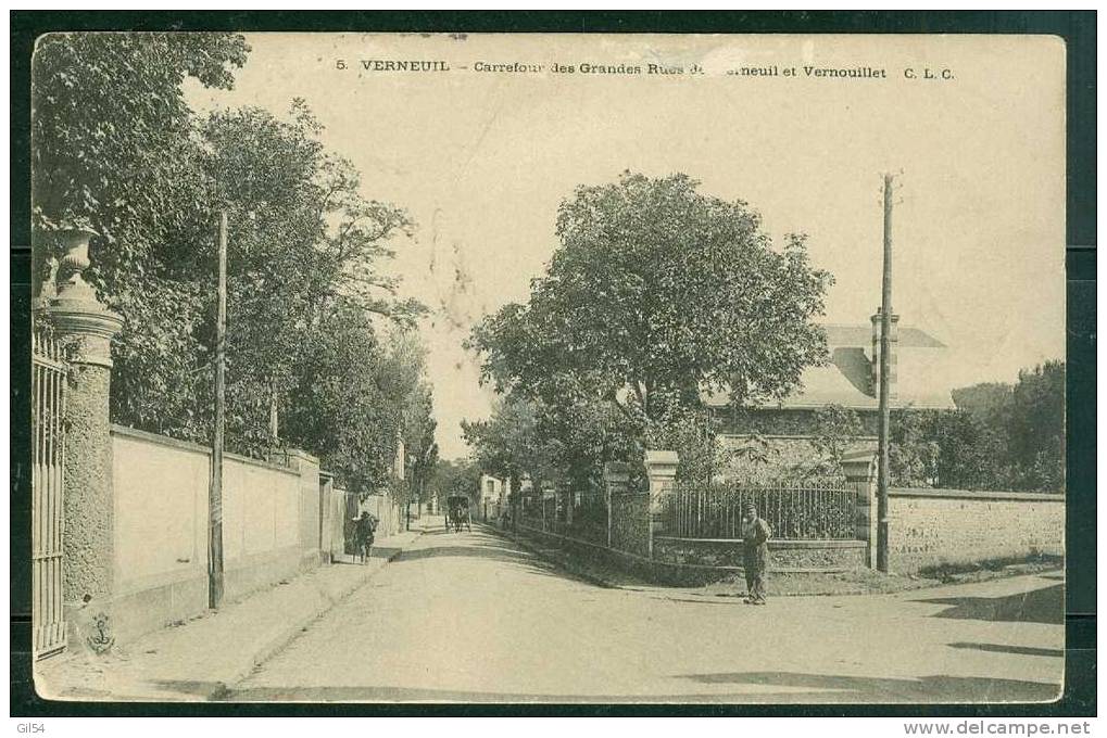 78 - Verneuil - Carrefour   Dea Grandes  Rues De Verneuil Et Vernouillet ( Pelurage Sur La Légende ) - Rw02 - Verneuil Sur Seine